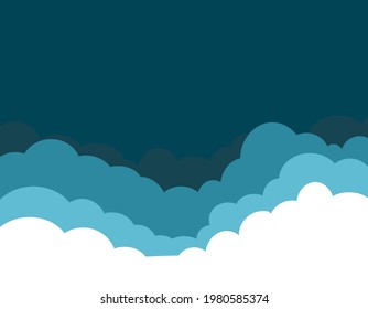
simple blue smooth minimalistic clouds