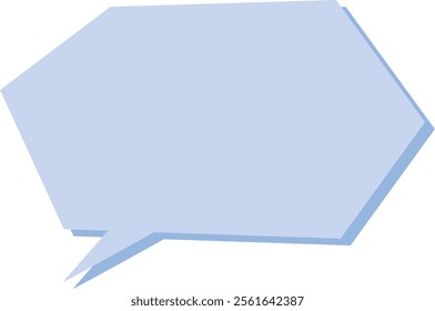 Simple blue speech bubble illustration