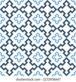 Simple blue square pattern for walls and fabrics.