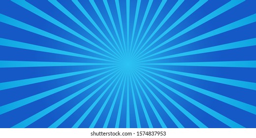 Simple Blue Starburst Abstract Background