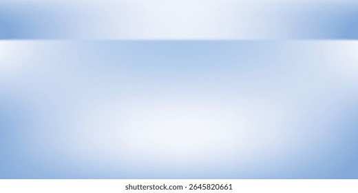 Simple blue studio room. Limbo light background. Abstract 3d backdrop for product art modern