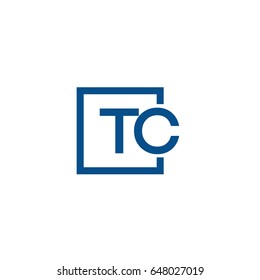 Simple Blue Tc Initial Logo Designs Stock Vector (Royalty Free ...