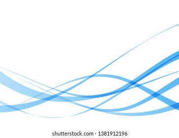 Simple Blue Wave Vector Background Stock Vector (Royalty Free ...