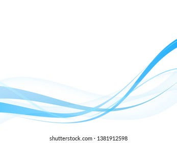 simple blue wave vector background