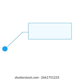 Simple Blue and White Callout Graphic