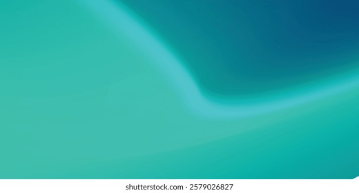 Simple blue-green gradient studio room, abstract background pattern, walls and floor reflect neon lights modern simple abstract design