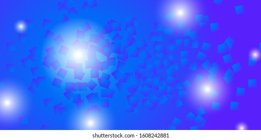 Simple blue-violet gradient background with squares abstract vector illustration