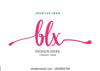 simple BLX lettering logo is easy to understand, simple and authoritative