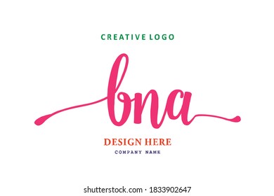 el logotipo simple de las letras BNA es fácil de entender, sencillo y autoritario