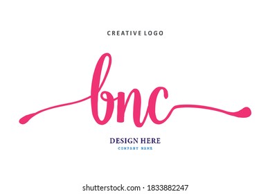 simple BNC lettering logo is easy to understand, simple and authoritative