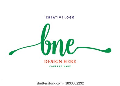 simple BNE lettering logo is easy to understand, simple and authoritative
