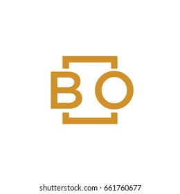 Simple BO initial Logo designs template vector illustration