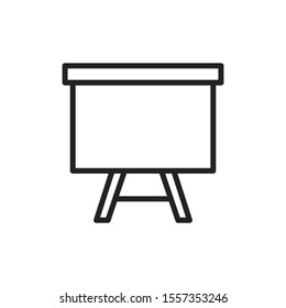 Simple board line icon. Stroke pictogram. Vector illustration isolated on a white background. Premium quality symbol. Vector sign for mobile app and web sites.