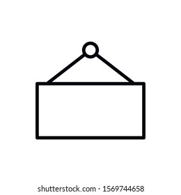 Simple board line icon. Stroke pictogram. Vector illustration isolated on a white background. Premium quality symbol. Vector sign for mobile app and web sites.