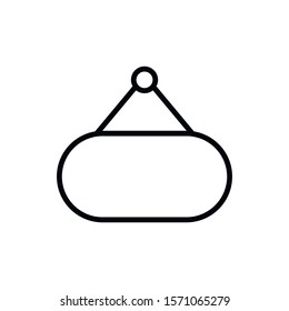 Simple board line icon. Stroke pictogram. Vector illustration isolated on a white background. Premium quality symbol. Vector sign for mobile app and web sites.