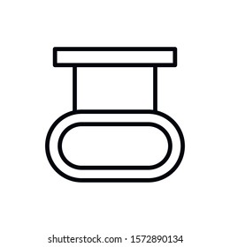 Simple board line icon. Stroke pictogram. Vector illustration isolated on a white background. Premium quality symbol. Vector sign for mobile app and web sites.