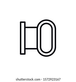 Simple board line icon. Stroke pictogram. Vector illustration isolated on a white background. Premium quality symbol. Vector sign for mobile app and web sites.