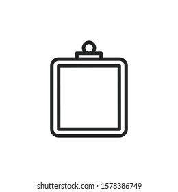 Simple board line icon. Stroke pictogram. Vector illustration isolated on a white background. Premium quality symbol. Vector sign for mobile app and web sites.