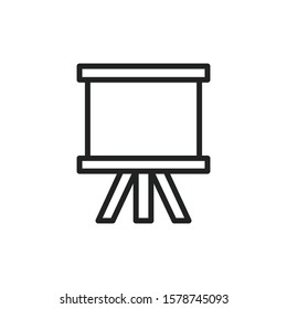 Simple board line icon. Stroke pictogram. Vector illustration isolated on a white background. Premium quality symbol. Vector sign for mobile app and web sites.