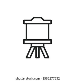 Simple board line icon. Stroke pictogram. Vector illustration isolated on a white background. Premium quality symbol. Vector sign for mobile app and web sites.