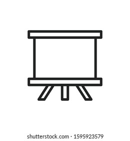 Simple board line icon. Stroke pictogram. Vector illustration isolated on a white background. Premium quality symbol. Vector sign for mobile app and web sites.