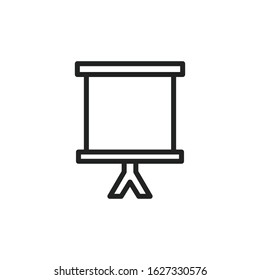 Simple board line icon. Stroke pictogram. Vector illustration isolated on a white background. Premium quality symbol. Vector sign for mobile app and web sites.
