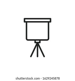 Simple board line icon. Stroke pictogram. Vector illustration isolated on a white background. Premium quality symbol. Vector sign for mobile app and web sites.
