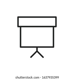 Simple board line icon. Stroke pictogram. Vector illustration isolated on a white background. Premium quality symbol. Vector sign for mobile app and web sites.