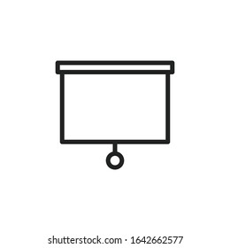 Simple board line icon. Stroke pictogram. Vector illustration isolated on a white background. Premium quality symbol. Vector sign for mobile app and web sites.