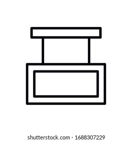 Einfaches Symbol für die Platinenzeile. Piktogramm anheben. Vektorillustration einzeln auf weißem Hintergrund. Qualitätszeichen von Premium. Vektorillustration-Zeichen für mobile App und Webseiten.
