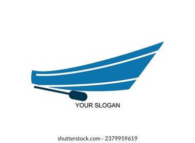 vector de identidad de marca de logotipo de barco