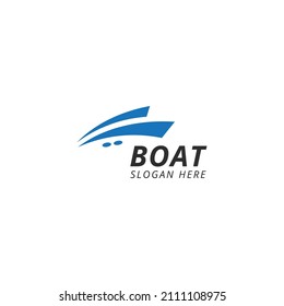 simple boat logo business vector design illustration. modern boat logo vector design inspiration isolated on white background. 