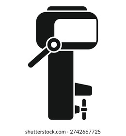 Simple boat motor icon, representing power, speed, and the joy of being on the water
