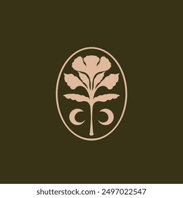 simple boho logo design art