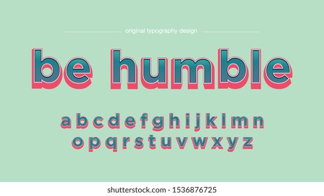 Simple Bold Green Artistic Font Typography