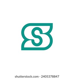 simple and bold letter S or SS logo