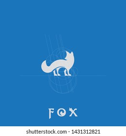 simple and bold logo design with fox