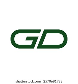simple bold modern letters DG logo initial D G combine graphic concept vector icons