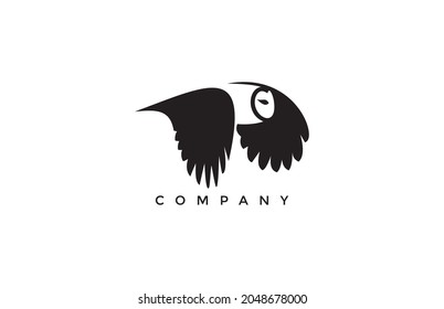 Simple Bold Owl Logo Design