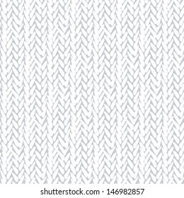 Simple, Bold Seamless Pattern With Stylized Sweater Fabric. White Texture For Web, Print, Wallpaper, Fall Winter Fashion, Textile Design, Website Background, Holiday Home Decor, Wedding Invitation