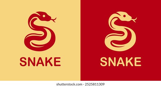 Um logotipo de serpente simples e ousado com um design elegante, enrolada e pronto para atacar. Perfeito para empresas ou organizações que buscam uma representação forte, dinâmica e simbólica