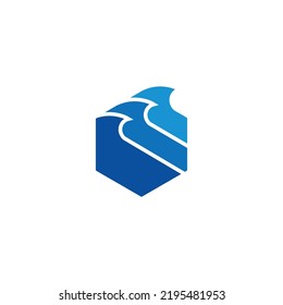 Simple and bold Triple wave logo design