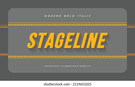 Simple and bold typography alphabet. Typeface font collection a to z.