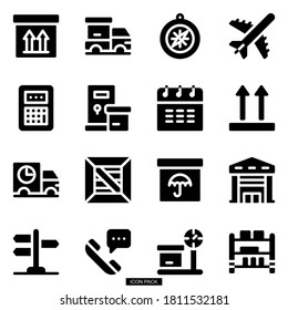 Simple bold vector icons related to start-up company. Symbols such as business, website and other start-up related items are included in this set. Editable vector, still looks perfect in medium size.