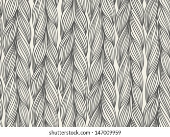 Simple, bold vector seamless pattern with stylized sweater fabric. Texture for web, print, wallpaper, fall winter fashion, textile design, website background, holiday home decor, wedding invitation