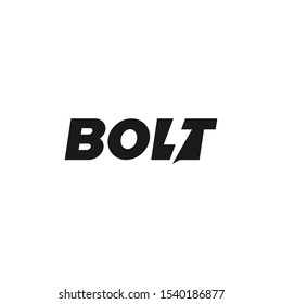 simple bolt logo design vector
