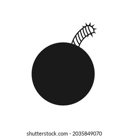 einfaches Bombensymbol oder Symboldesign