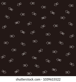 simple bone fish line art pattern
