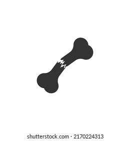 simple bone icon vector template