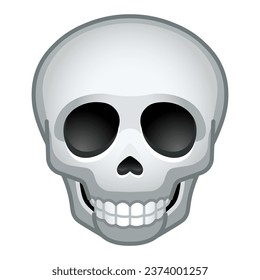 Simple bone skull Large size of emoji skull